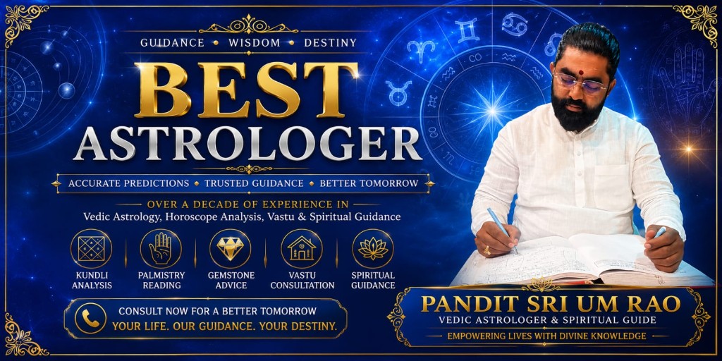 Best Astrologer — Pandit Sri U M Rao, Vedic Astrologer & Spiritual Guide