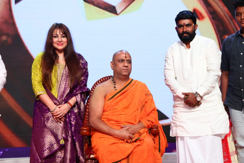 Community gathering with spiritual leaders